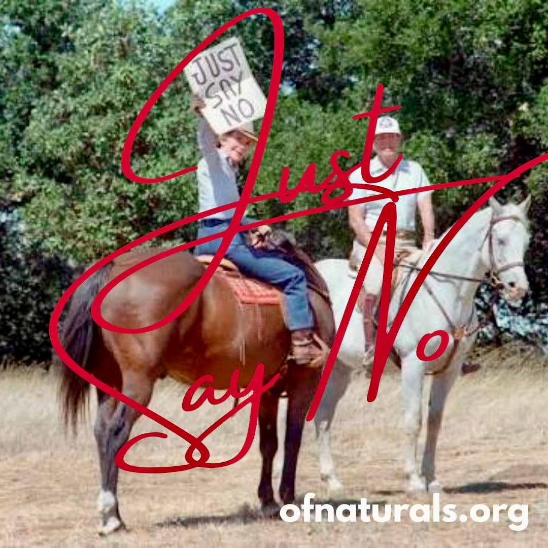 Society is a trap: Ronald Regan “Just Say No”